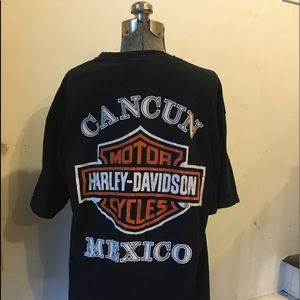 Cancun Mexico Harley Davidson Shirt